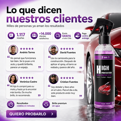 NEW CAR - Protector Auto 3 En 1 Cera Spray