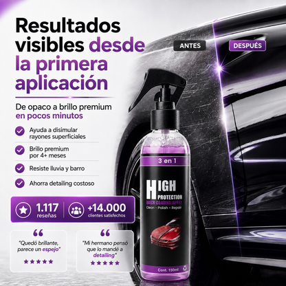 NEW CAR - Protector Auto 3 En 1 Cera Spray