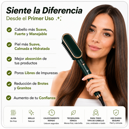 Cepillo Alisador Rizador Multifuncional