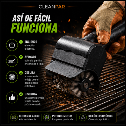 CLEANPAR - CEPILLO LIMPIA PARRILLAS