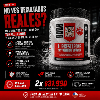 Turkesterona | 60 Cápsulas para Rendimiento y Recuperación