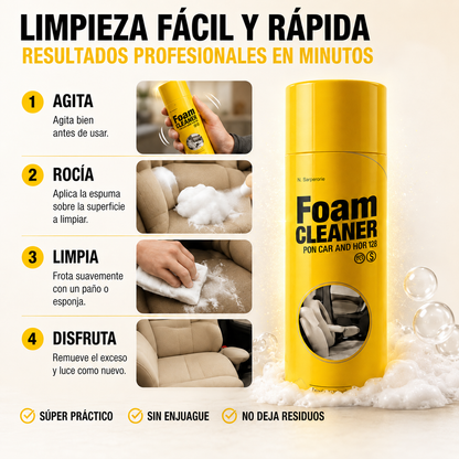 🎁 Pack 2x1 Foam Cleanner - Limpia en segundos, sin esfuerzo.
