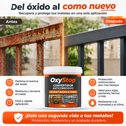OXYSTOP - CONVERTIDOR DE ÓXIDO ANTICORROSIVO 1KG