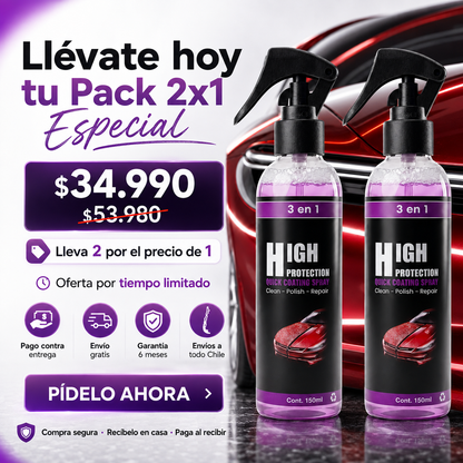 NEW CAR - Protector Auto 3 En 1 Cera Spray