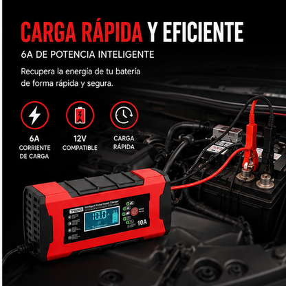 Cargador Inteligente de Baterías - Recupera el control en segundos